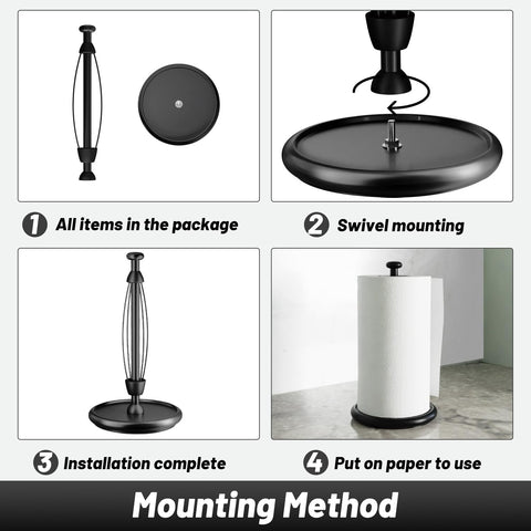 VEHHE black finish complements modern kitchens and bathrooms.
