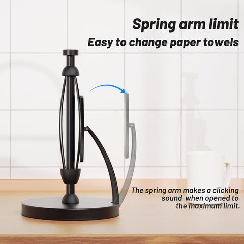 VEHHE paper towel holder with non-slip EVA pad prevents tipping