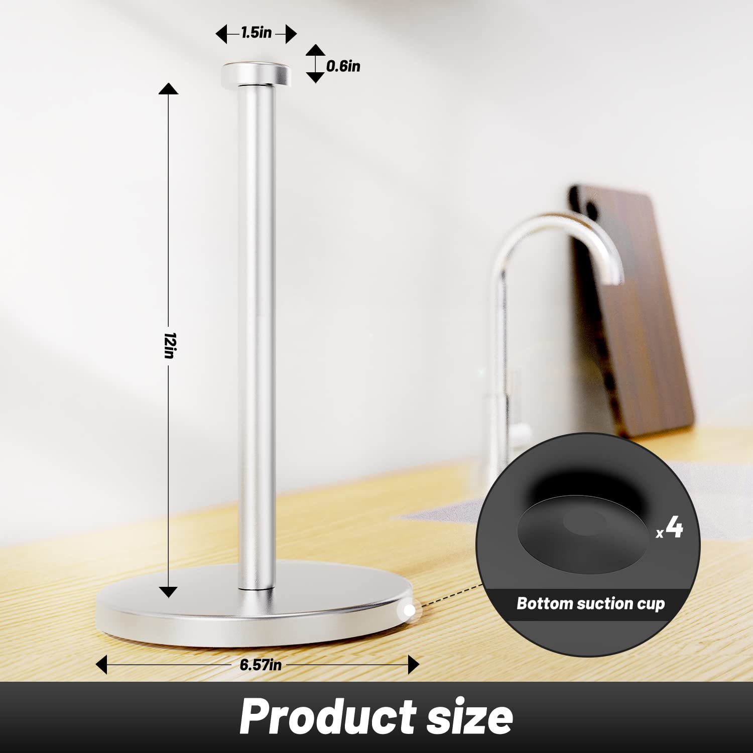Stainless steel VEHHE stand blends durability with modern kitchen decor