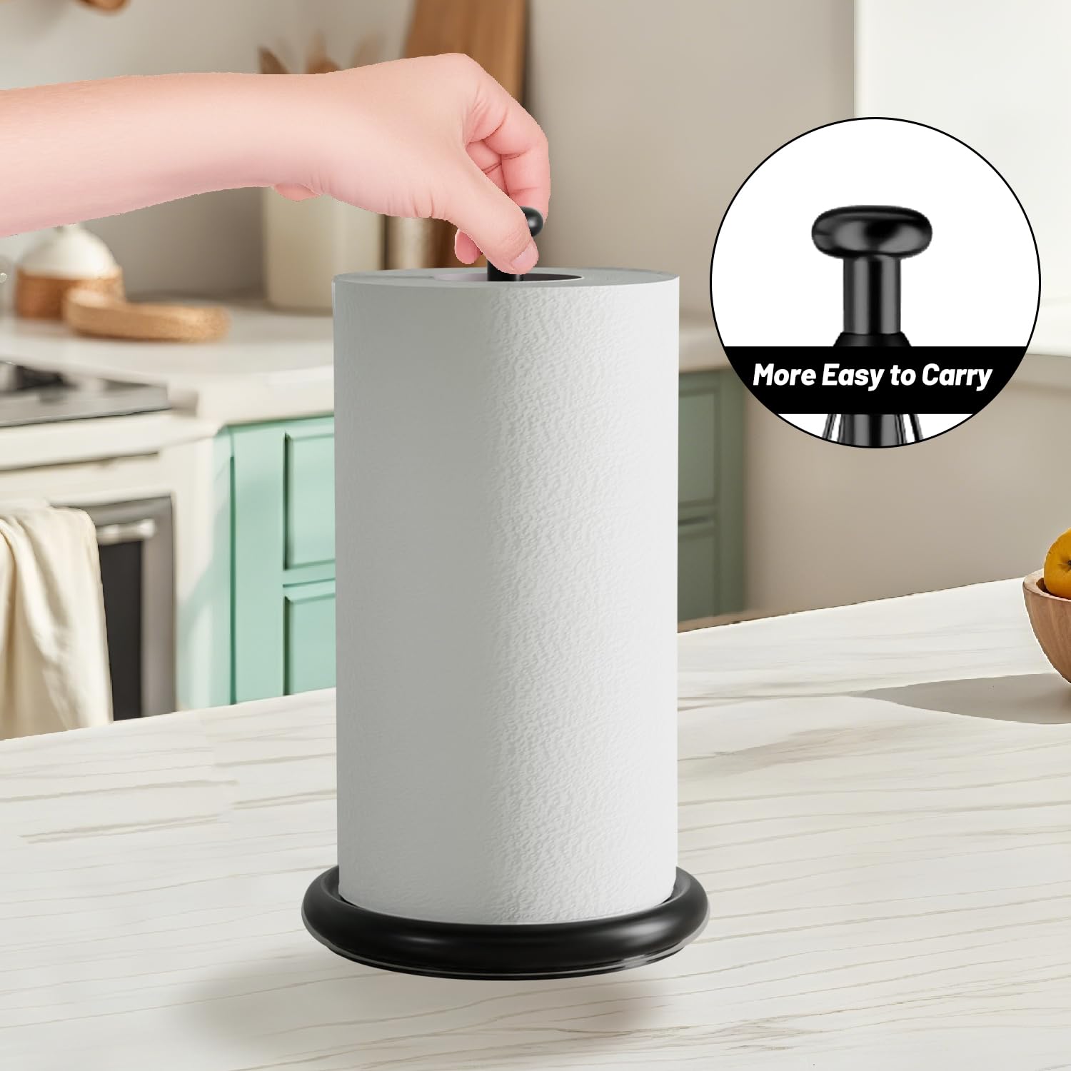 VEHHE wide base fits multiple roll sizes for families.