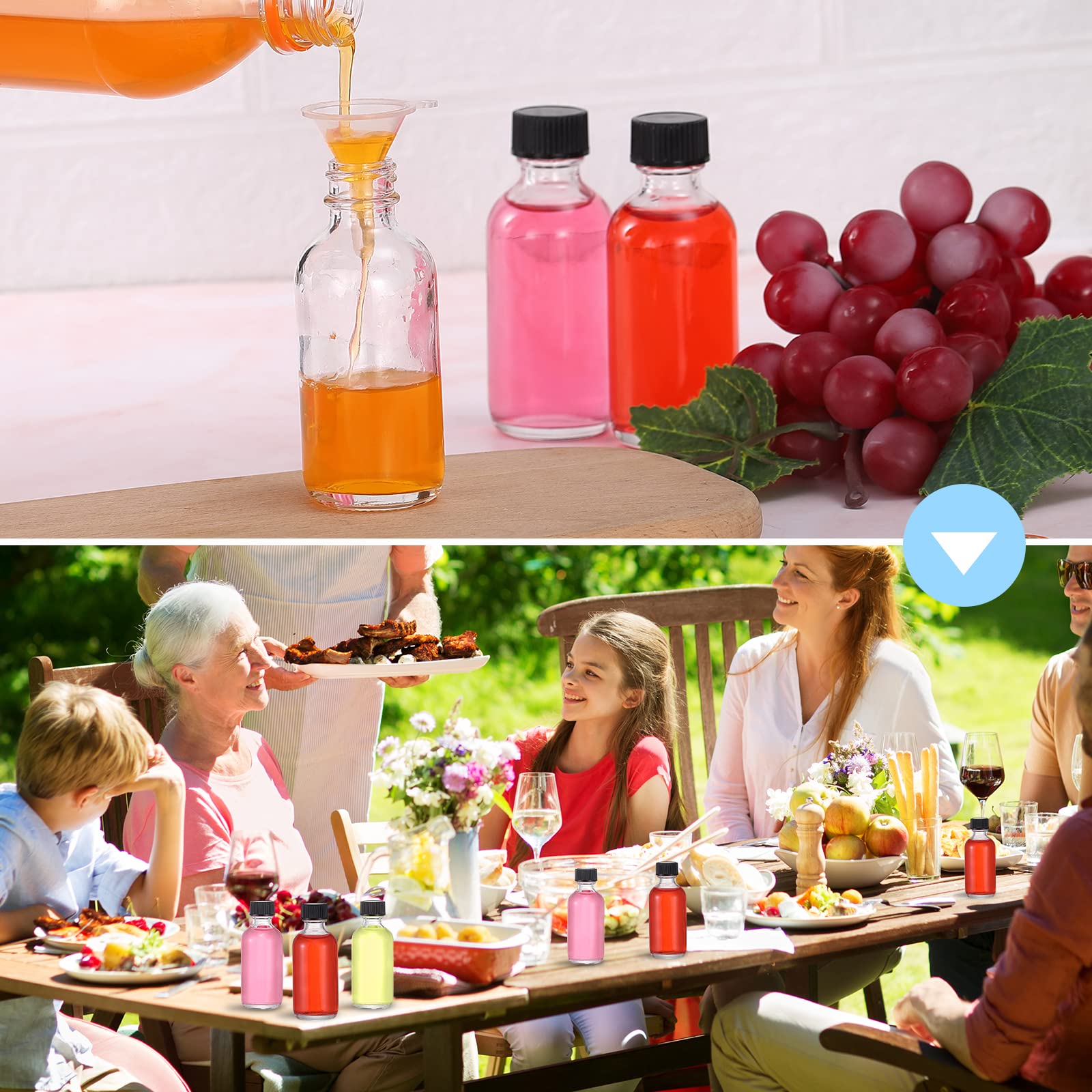 Funnel set for VEIDIA bottles simplifies mess-free filling