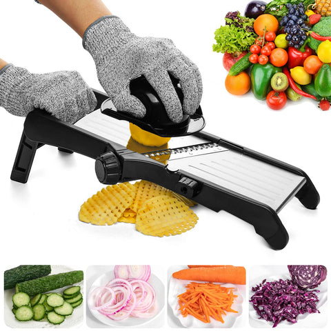 VEKAYA Mandoline Slicer blades deliver precise, even cuts for perfect vegetables