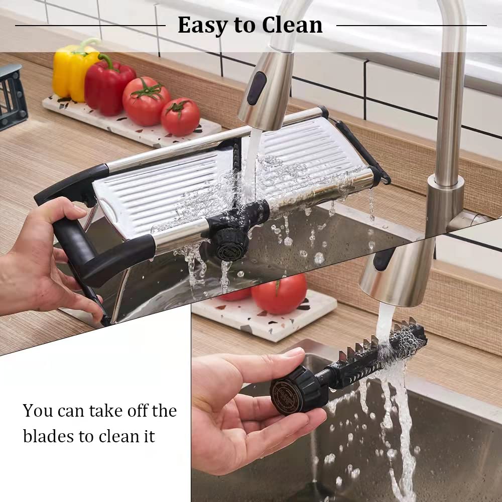 VEKAYA Mandoline Slicer easy cleaning design for simple maintenance