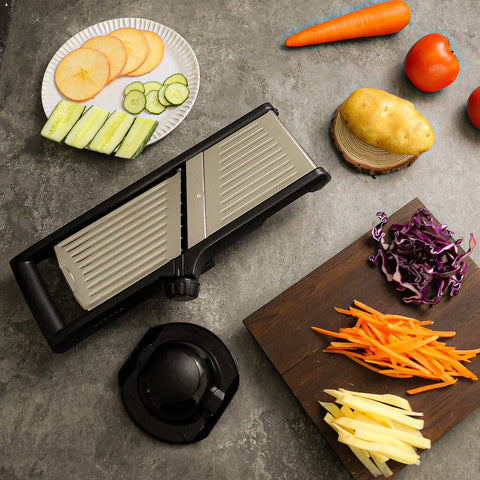VEKAYA Mandoline Slicer ideal for potatoes, cucumbers, and tomatoes