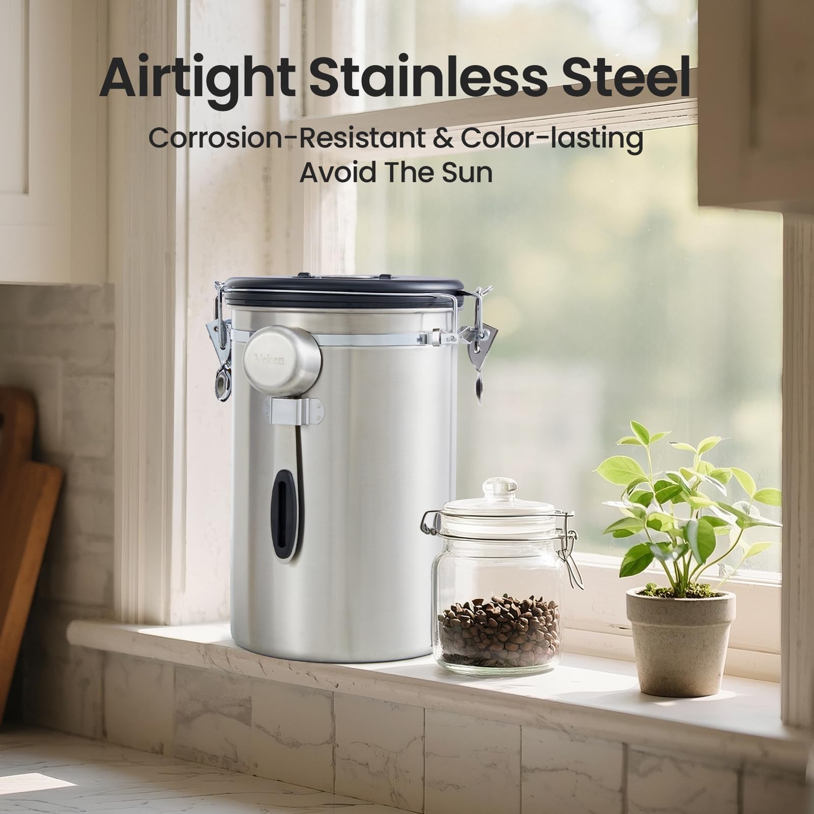 Veken versatile storage for coffee, sugar, tea, and more.