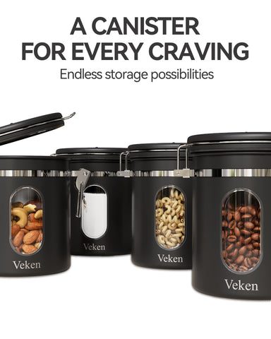Veken scale line aids accurate measuring for consistent brew.