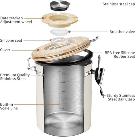 Veken 304 stainless steel construction offers durable kitchen storage