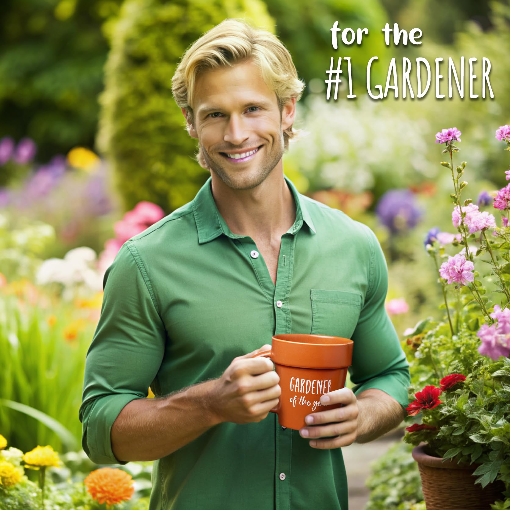 VELENTI gift mug for gardeners on birthdays or holidays