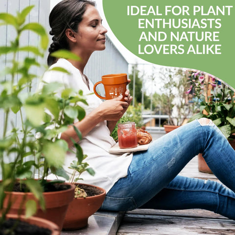 VELENTI Decorative Mug enriches kitchen or desk with plant-inspired charm