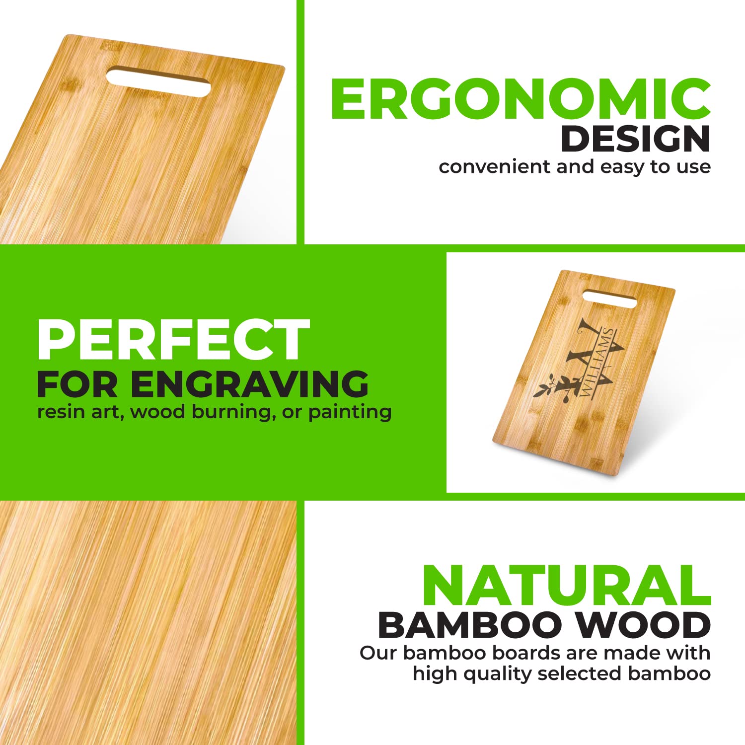 Ven-Trap cutting board with handles shown for easy transport.