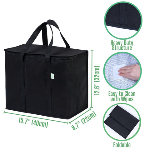 VENO insulated bag collapsed for compact storage after a grocery run.