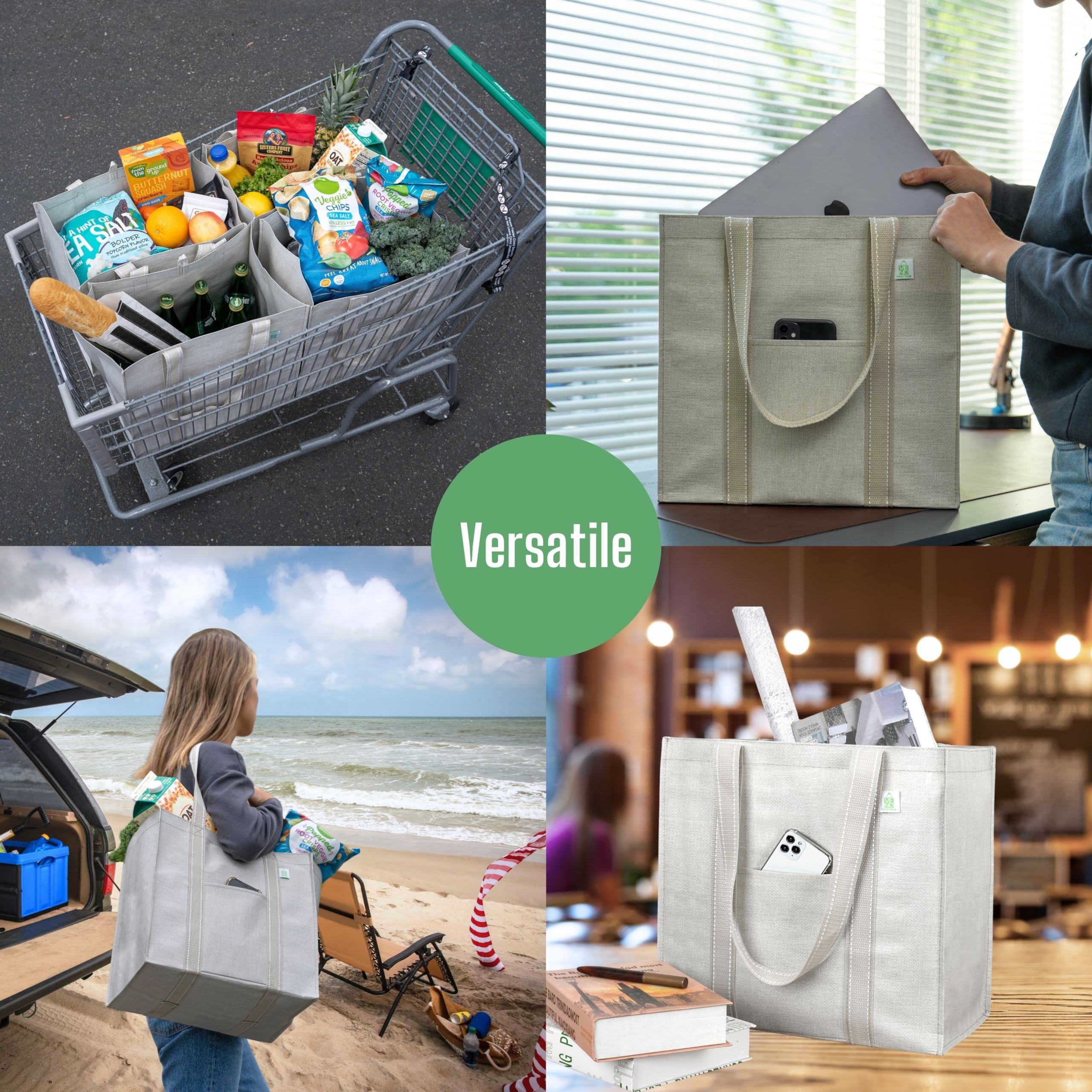 veno sturdy 12-inch handles for comfortable carrying by hand or shoulder.