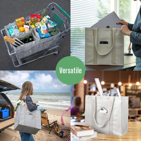 veno sturdy 12-inch handles for comfortable carrying by hand or shoulder.