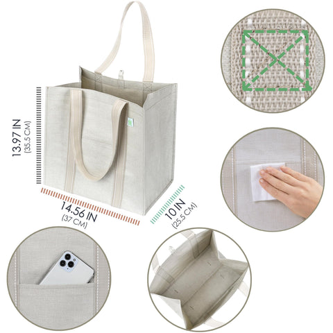 veno heavy-duty bags with hard bottom stand upright for stable loading.