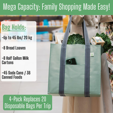 VENO bags are multi-functional for groceries, picnics, beaches, and more.