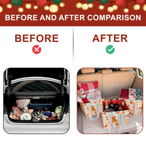 VENO Christmas bags are durable and reusable for holiday shopping.