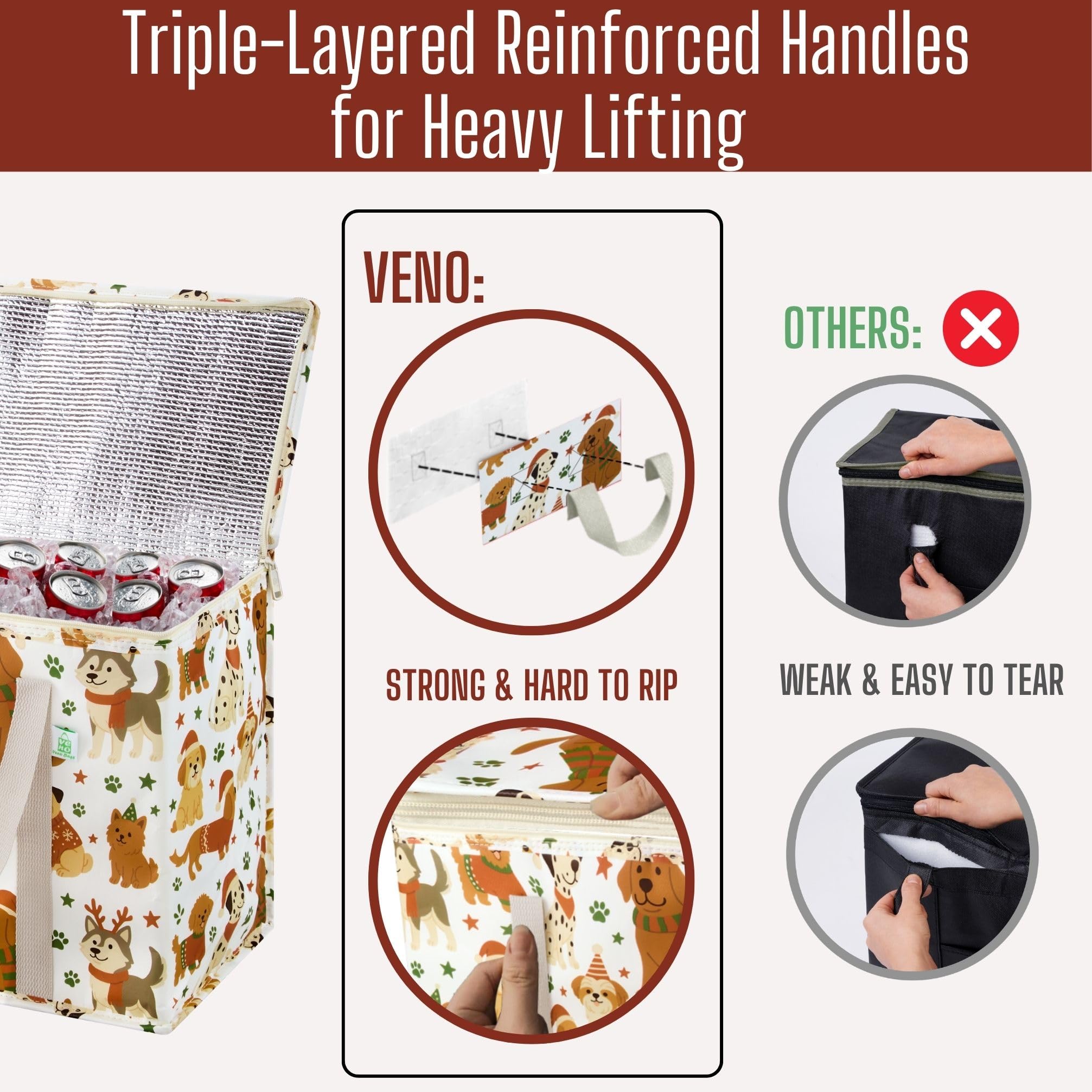 VENO collapsible design suits trunk storage after holiday shopping.