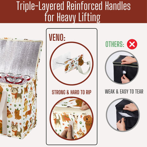 VENO collapsible design suits trunk storage after holiday shopping.