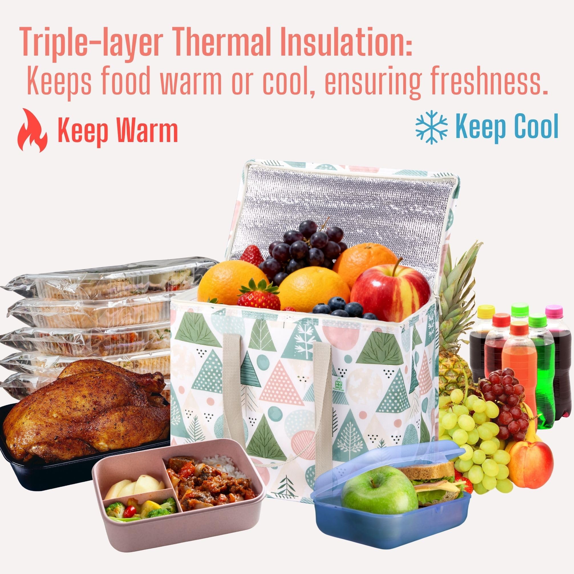 Folded VENO cooler bags stored flat for easy trunk storage.