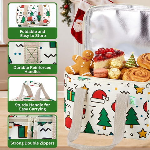 VENO reusable lunch bag fabric resists spills for grocery trips.