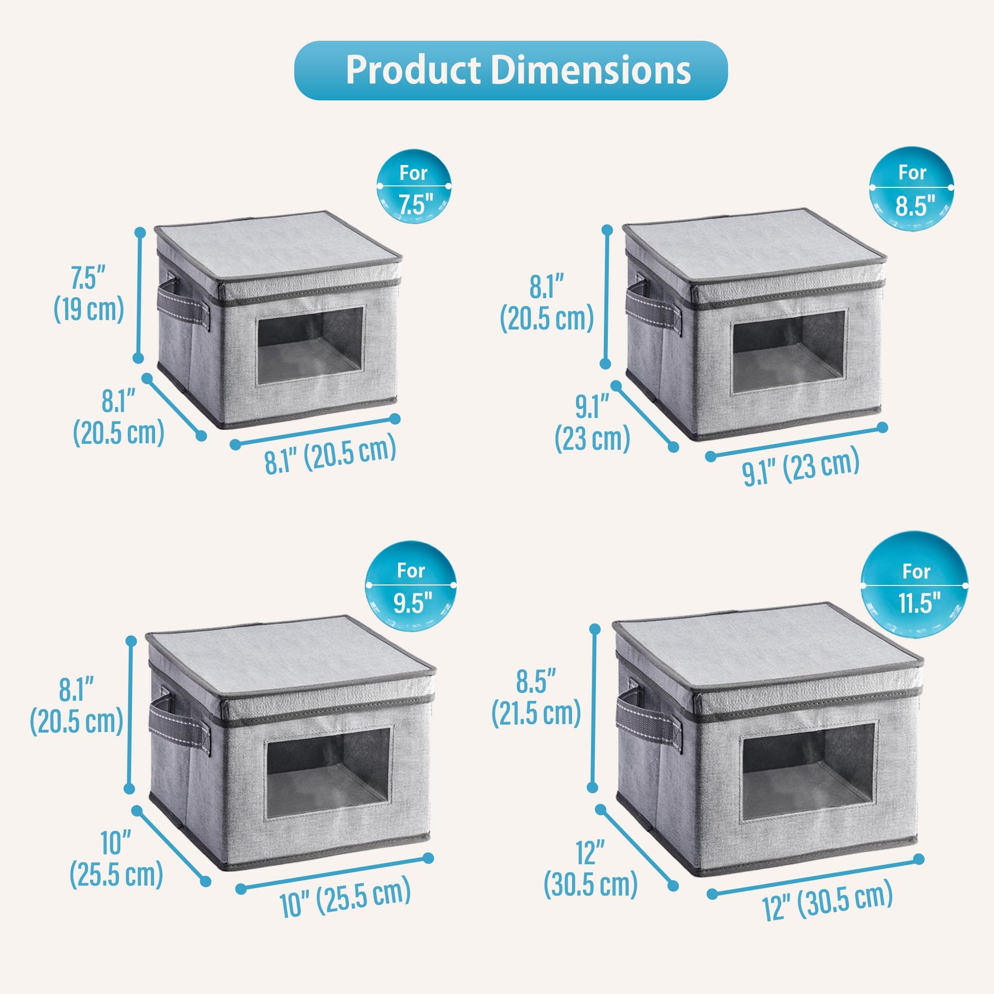 VENO removable felt dividers protect dishes and prevent scratches