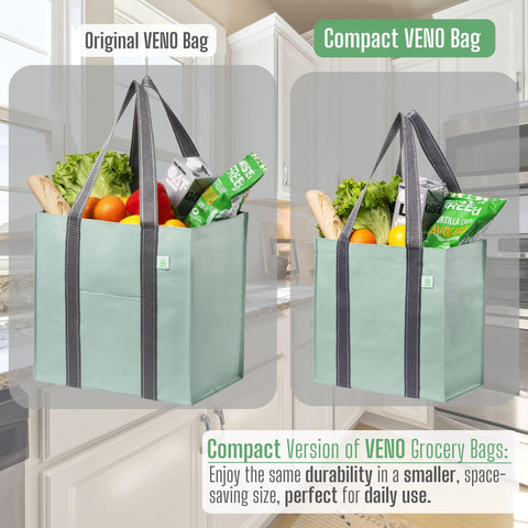 VENO water-resistant PP-woven material protects contents when bags get wet.