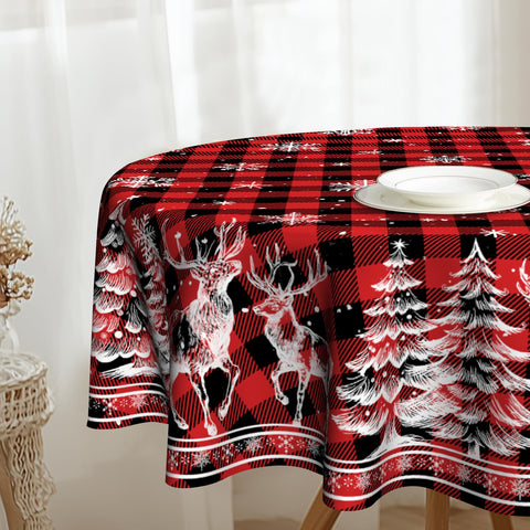 VentuCoven farmhouse round tablecloth suits country-style tables with rustic charm.