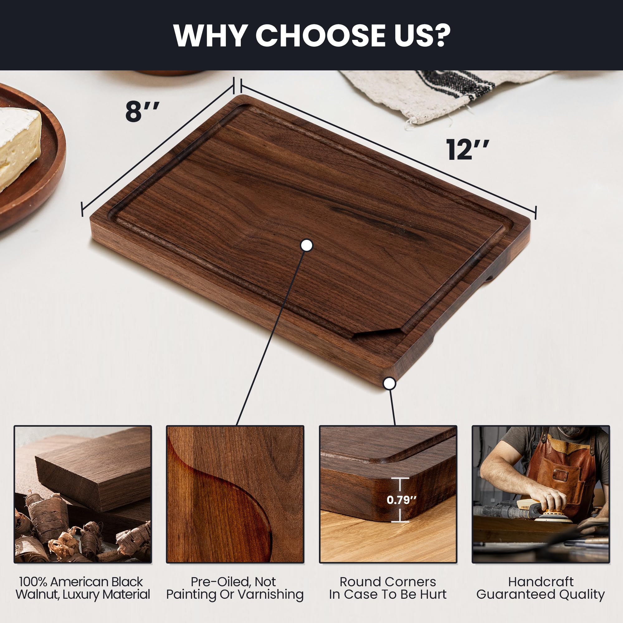 Venusmiles knife-friendly surface helps protect blades