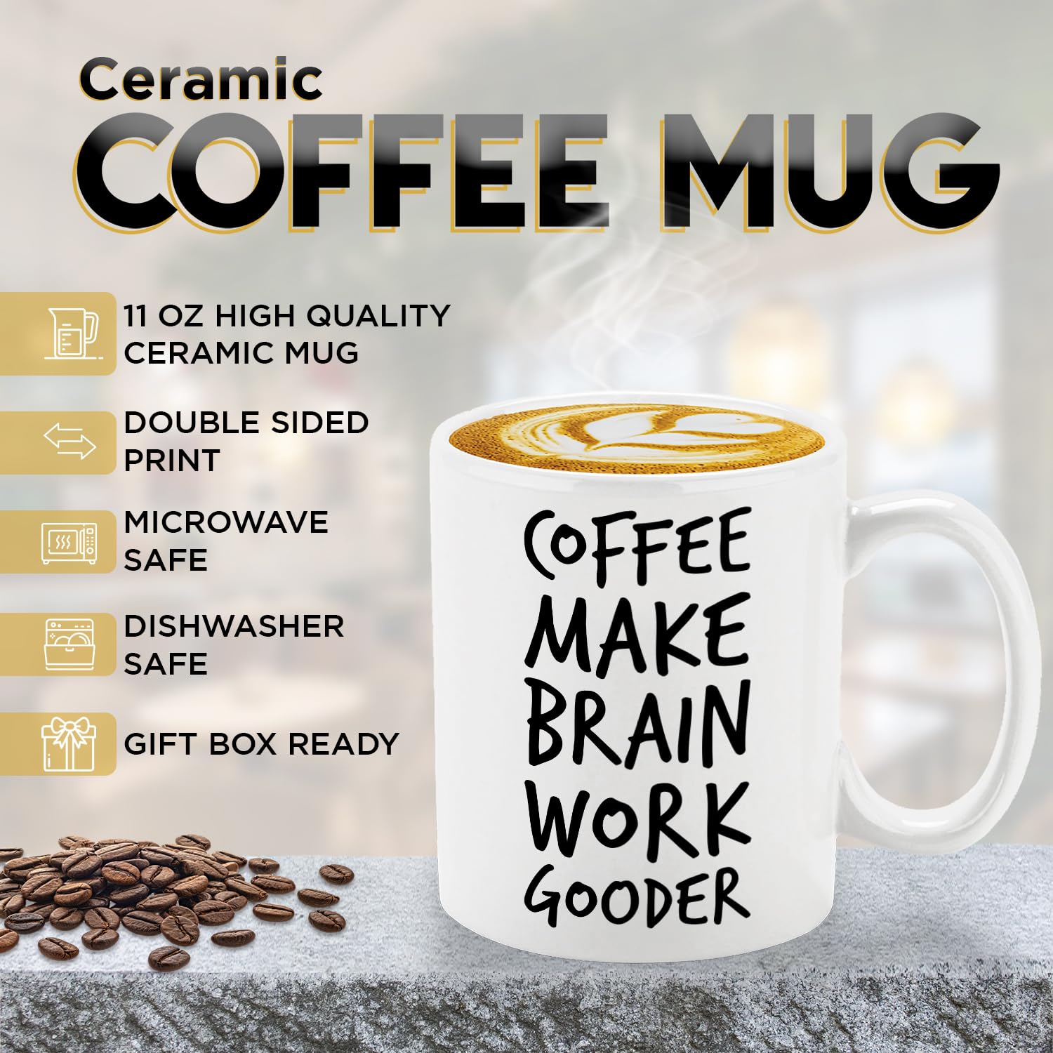 Veracco mug includes a satisfaction guarantee for confident gifting.
