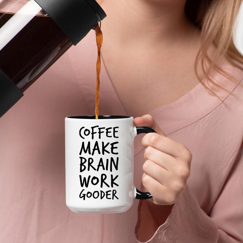 Veracco mug side view showing classic ceramic finish and balanced weight.