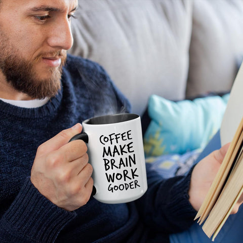 Veracco mug print on both sides adds playful style and gifting appeal.