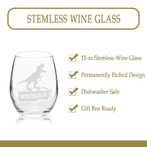 Veracco Winosaur gift ready packaging suits birthdays and holidays for wine lovers.