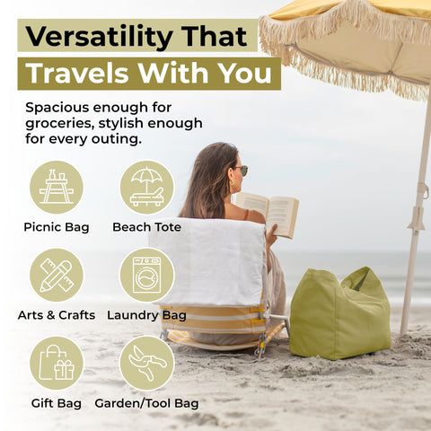 VeraMia bag holds up to 80lbs, ideal for heavy loads.
