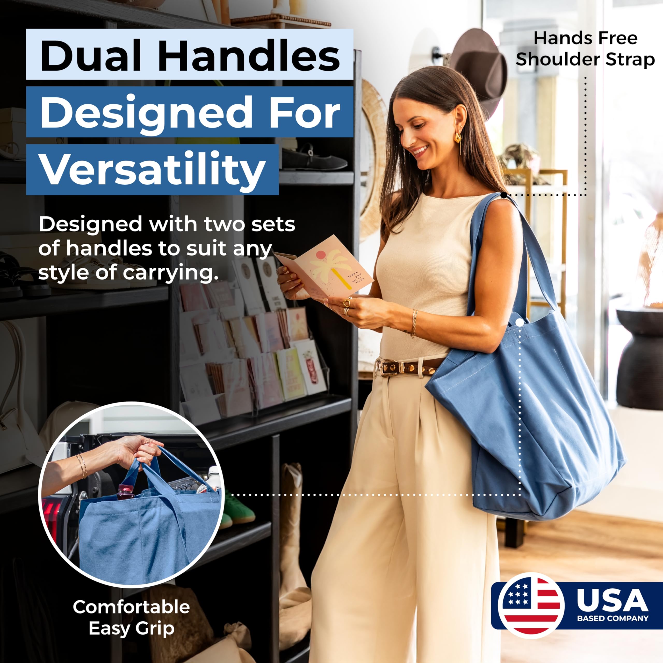 VeraMia bag features real bottle pockets for secure beverage transport.