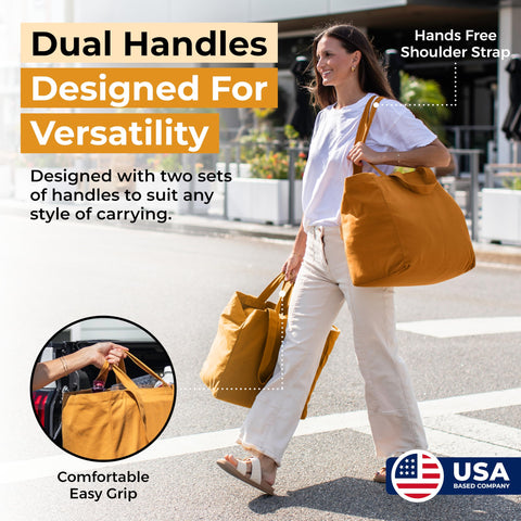 VeraMia bag with bottle pockets for organized beverage transport