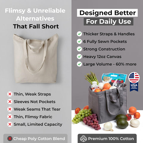 VeraMia long shoulder strap enables hands-free shopping.