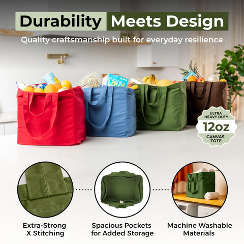 VeraMia real bottle pockets keep 2L bottles organized during shopping