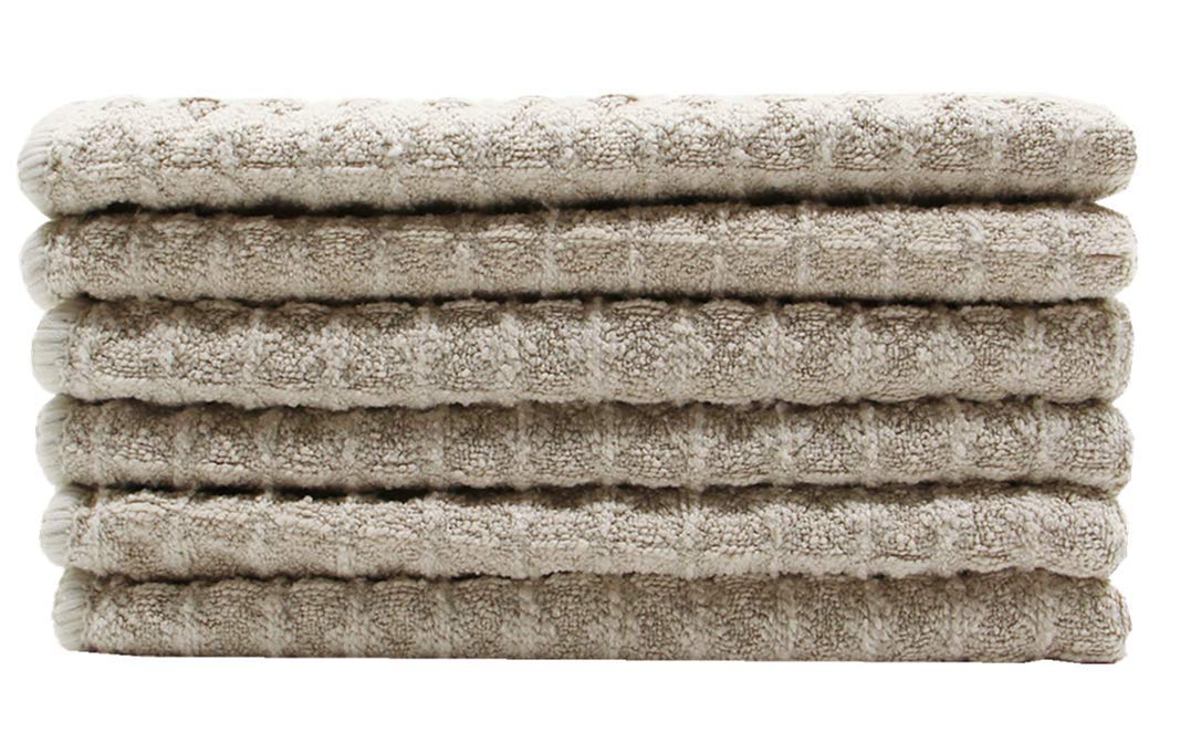 VeraSong ultra absorbent dish towels reduce wringing while drying dishes.