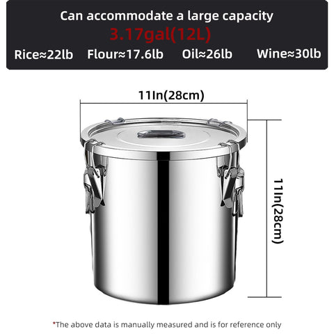 Verdeho kitchen organization canister suitable for rice, flour, sugar, and more.