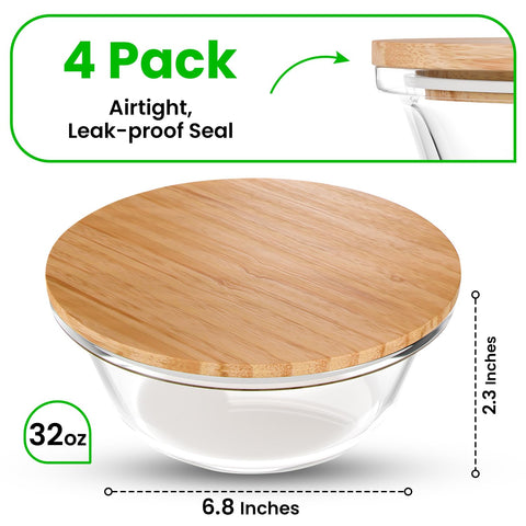 Verel bamboo lids doubling as cutting boards for convenient prep.