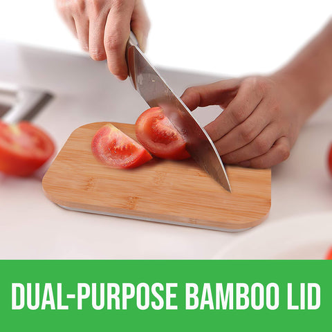 Plastic-free packaging and BPA-free safety labels.