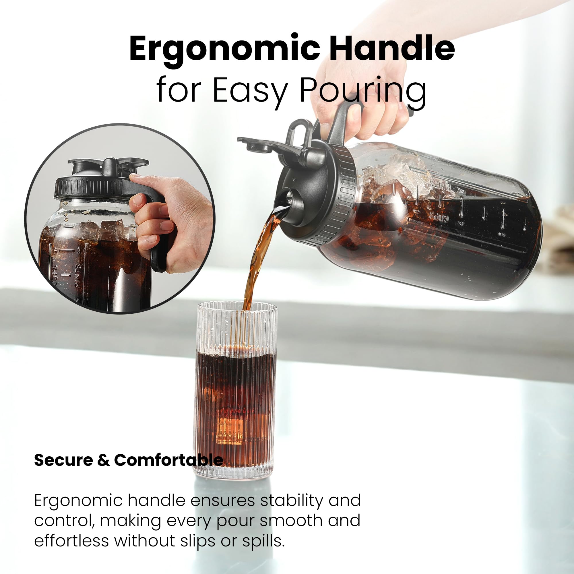 Veri Beond breastmilk storage mason pitcher offers mess-free fridge storage for daily feeding routines.