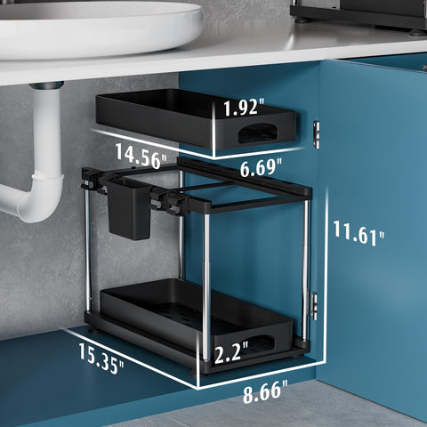 VERIFOST versatile storage for kitchen and bathroom essentials