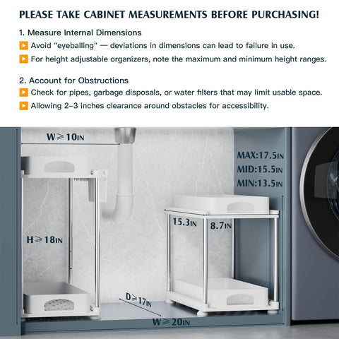 Versatile VERIFOST organizer for kitchen, bathroom, and laundry storage needs.