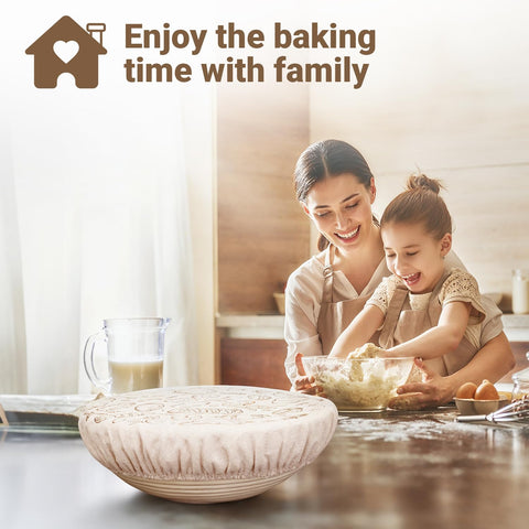 Verigud bread bowl cover is easy to wipe clean after use.
