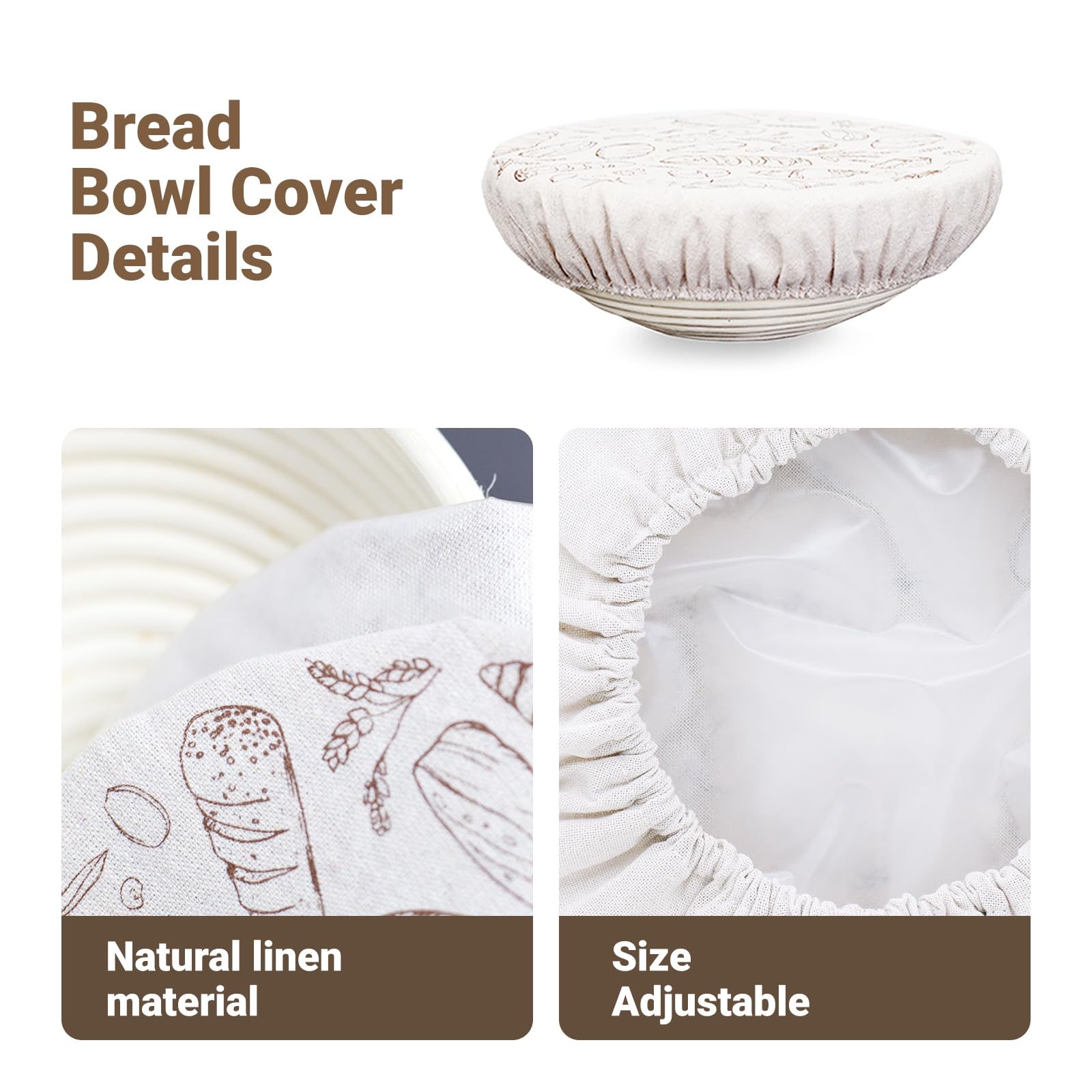 Verigud eco-friendly bowl cover is washable and ready for your next bake.