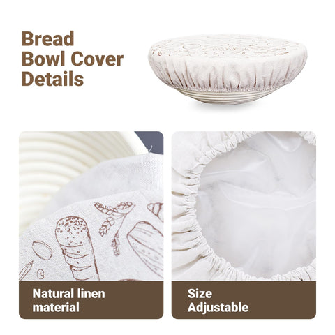 Verigud 10-inch proofing cover fits bowls securely up to 10 inches.