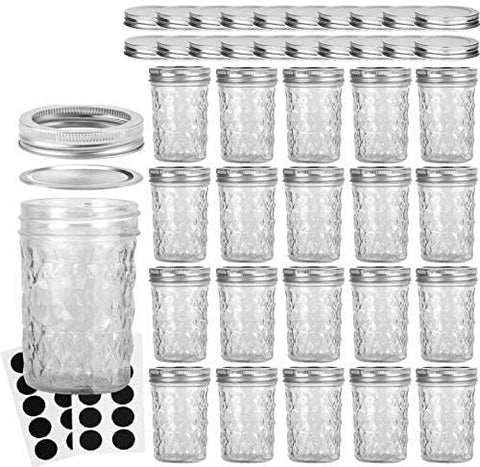 VERONES 8oz mason jar with airtight lid for secure jam storage
