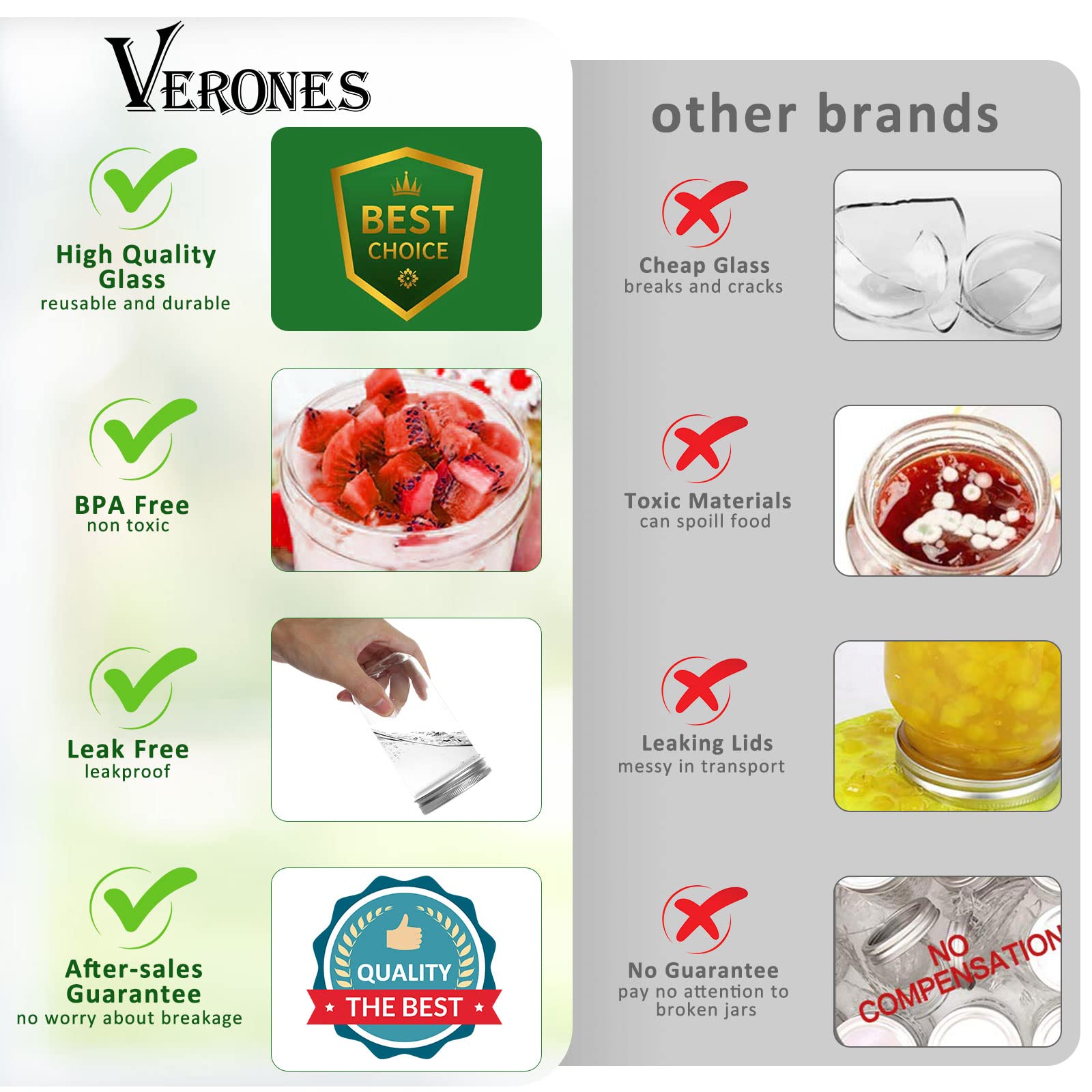 VERONES airtight-silver-lid highlighting secure seal and freezer-safe use