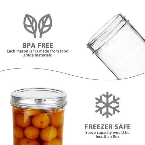 VERONES mason jar in refrigerator storage demonstrating safe food containment